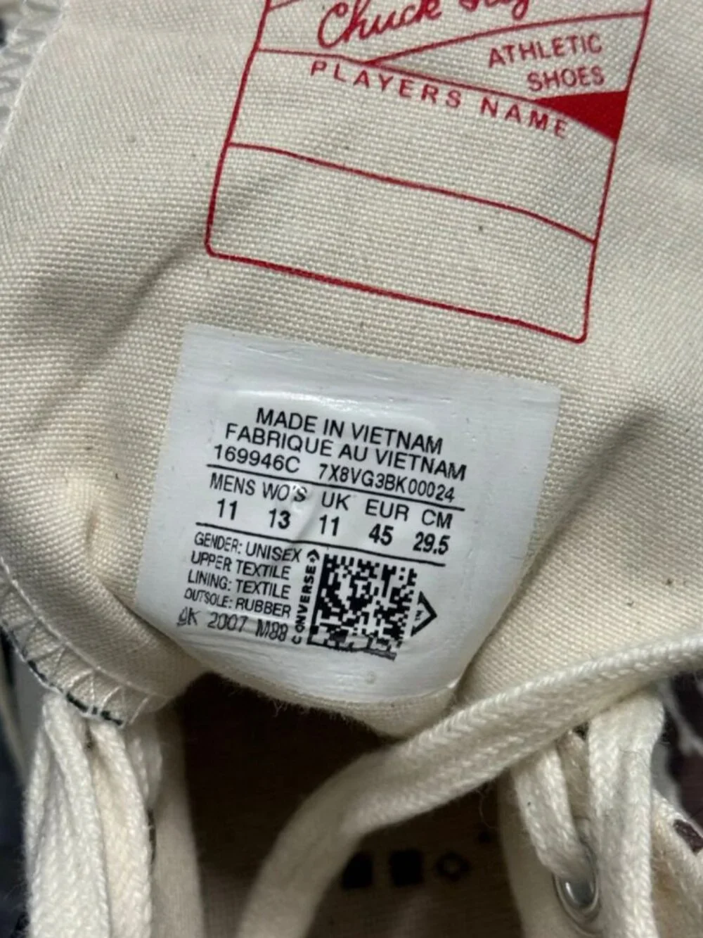 CONVERSE x BRAIN DEAD Chuck 70 Hi Cow Print High Top Sneakers Sz 11 169946C - Picture 11 of 11